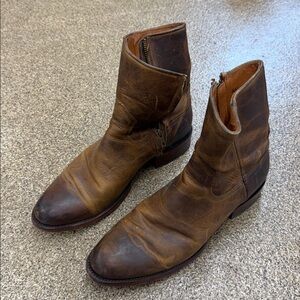 Brown Leather Ankle Boots
